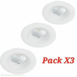 LOT X3 "ARIES" Spot rond Aric CCT IP65