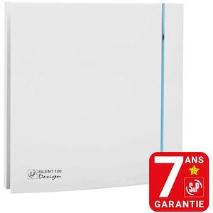 Aérateur design 85 m3-h. clapet anti-retour D 100 mm