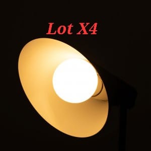 Ampoule LED E27 A60|9W 240V AC 3000°K  Lot X4