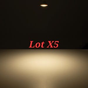 Ampoule LED GU10 4000K 5W 120° Lot X5