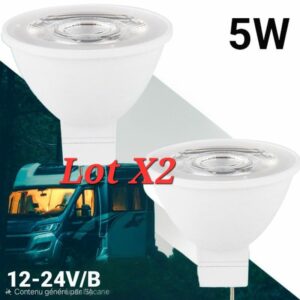 Ampoule MR 16 GU5.3 3000K Lot X2