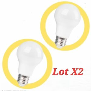 Ampoule crépuscule A60 E27 2700K Lot X2