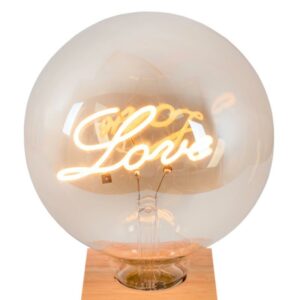 "LOVE" Ampoule décorative à filament