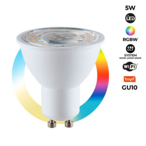 Ampoule LED smart wifi GU10 RGBW+CCT 5w