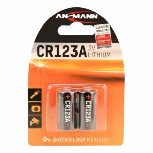 Ansmann 2 Piles CR123A CR17335 Photo Lithium 3V 1500mAh