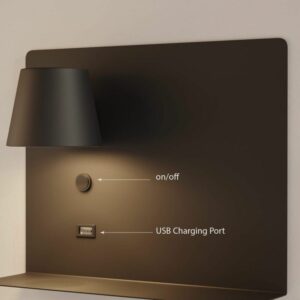 "BASTOS" Liseuse murale avec port USB grand model