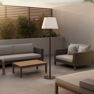 "COMBIX" Luminaire LED sur pied avec panneau solaire et H.P Bluetooth