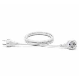 CORDON RALLONGE 1x 16A Blanc H05VVF LONGUEUR 5M