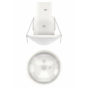 Détecteur mouvement compact encastré plafond 360° Blanc 1c IP 44