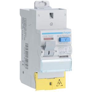 Interrupteur différentiel 2 poles 63 A 30 mA Type A à Borne décalée SanVis