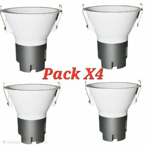 LOT X4 Spot LED "KAPA" encastrable