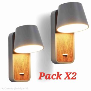 LOT X2 Appliques murales "YANN"