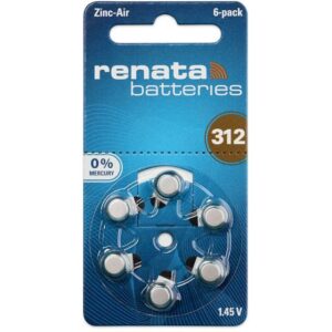 Piles 312 AUDITIVES EXTRA 1.4V 180mAh BL6