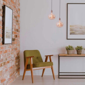 Suspension à douille E27 vintage|rétro