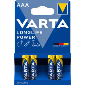 VARTA 4 PILES AAA-LR3 ALCALINES Longlife Power