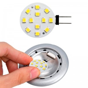 Ampoule LED G4 Plate bi pin 2W 12v AC-DC Lot X1