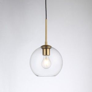 "CRISTAL" Suspension boule en verre