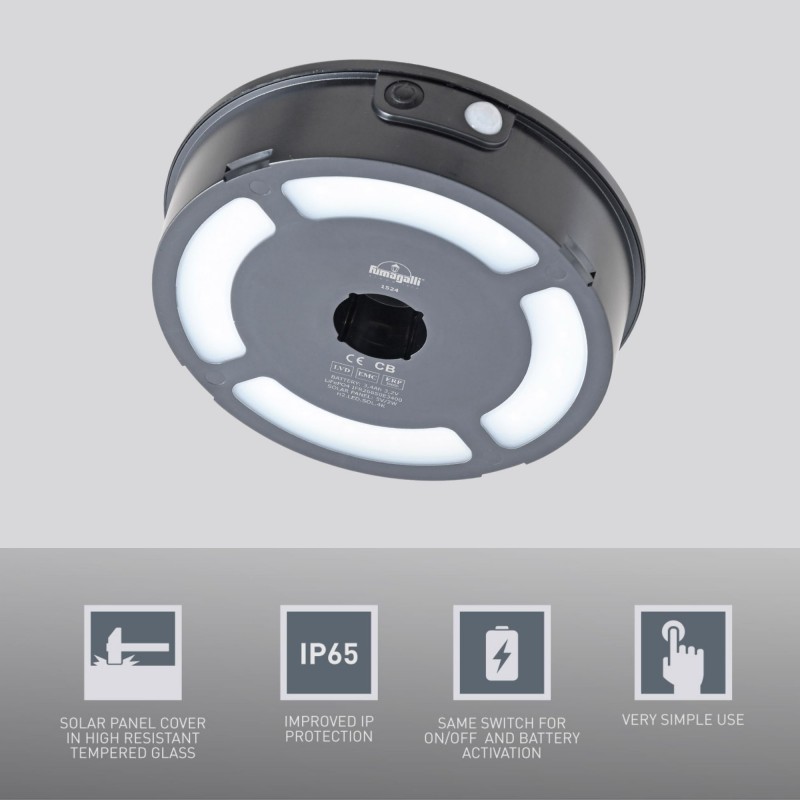 "JOSE" Applique murale solaire capteur PIR - 4000K – Image 2