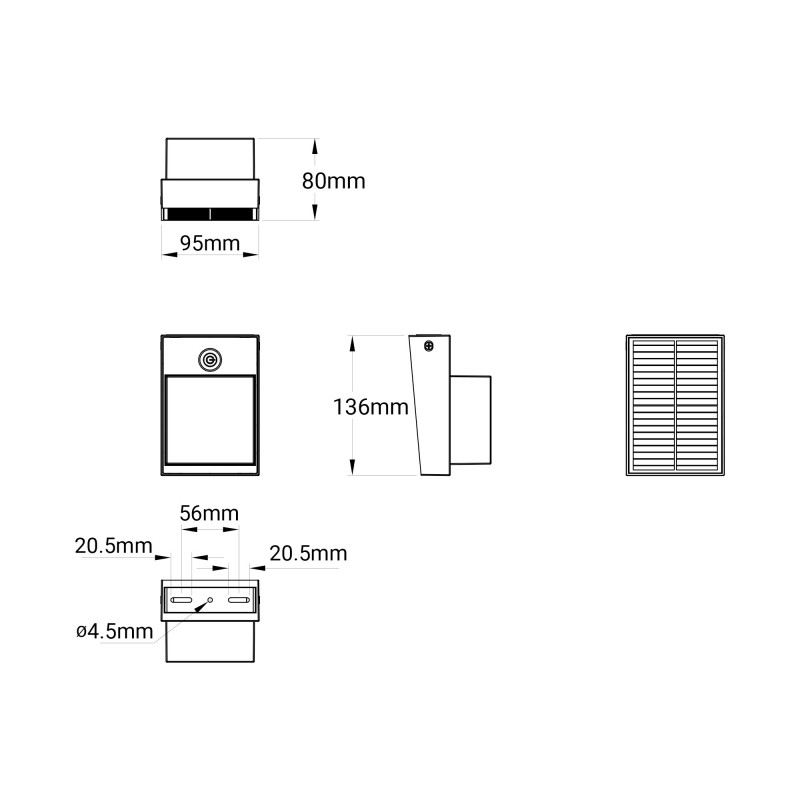Lampe LED 85LM solaire d'extérieur - CCT - IP65 – Image 6
