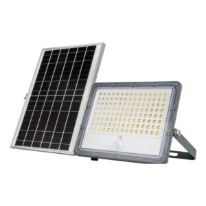 Projecteur solaire - Capteur PIR et télécommande - 4000K