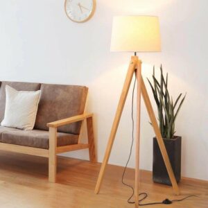"NATACHA" Lampadaire trépied en bois E27